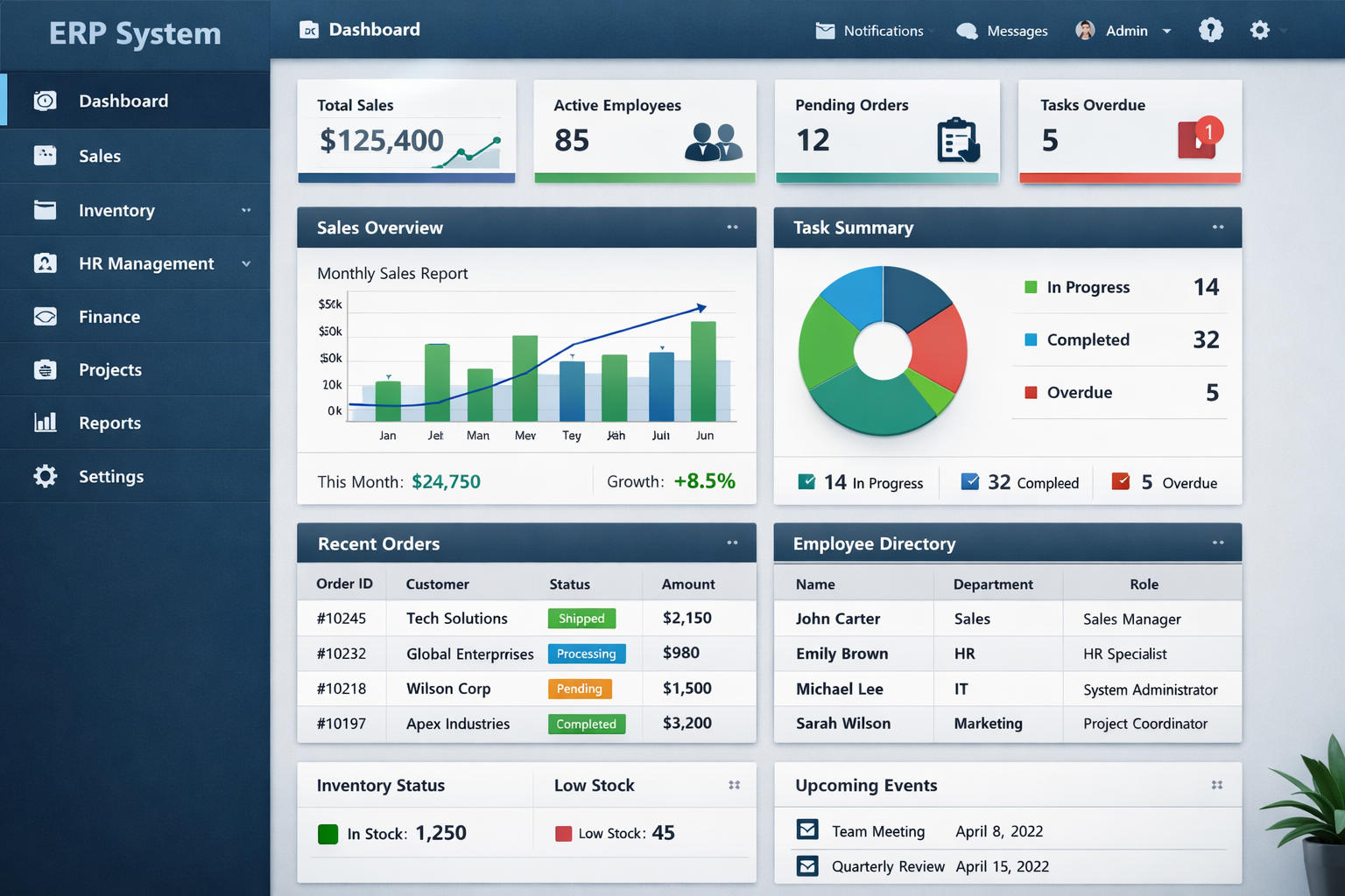 CorpFlow ERP
